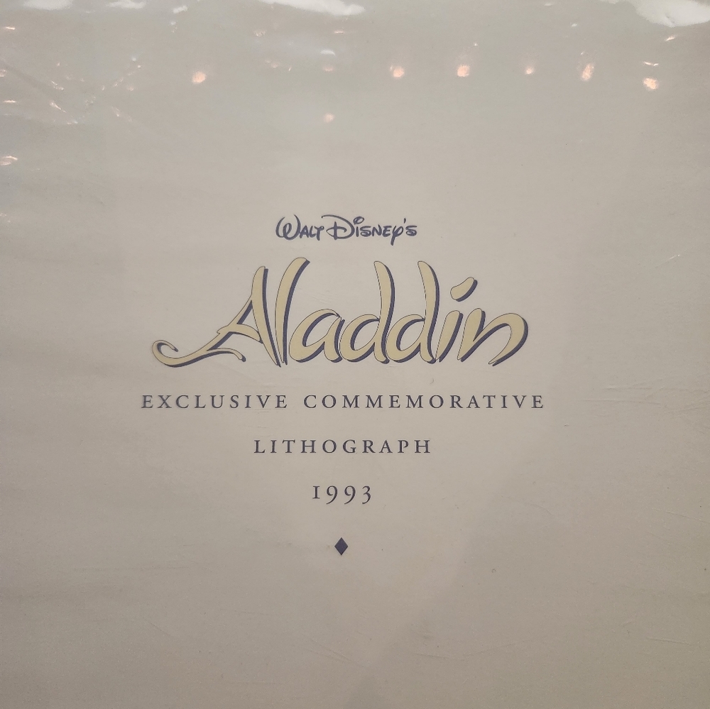 Lithograph disney Aladdin and Jasmine 1993 - Picture 2 of 4